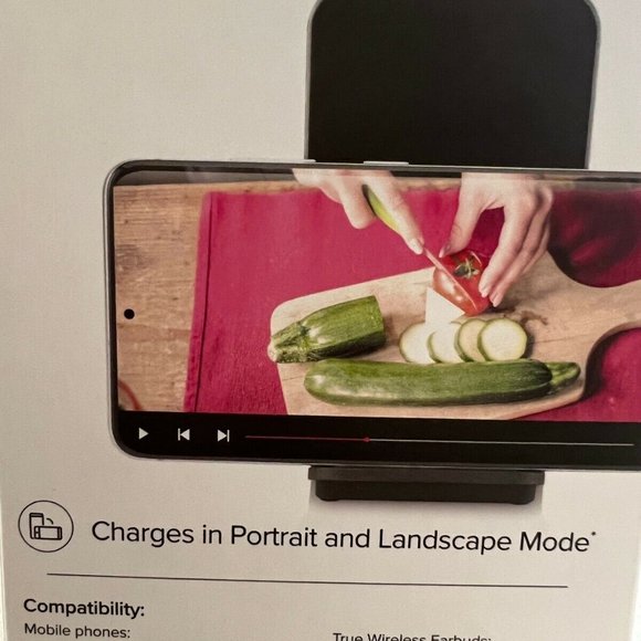 UBIOLABS 2-in-1 Wireless Charging Stand for Phones and True Wireless Earbuds-NIB - Picture 4 of 5